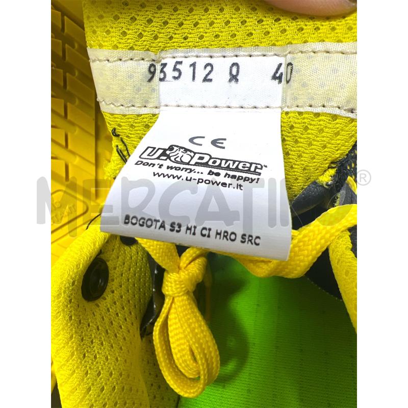SCARPE ANTINF. 40 U POWER GIALLE NERO | Mercatino dell'Usato Rivoli 5