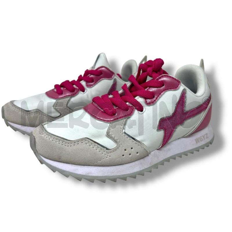 SCARPE BAMBINA W6YZ BIANCHE FUCSIA | Mercatino dell'Usato Rivoli 2