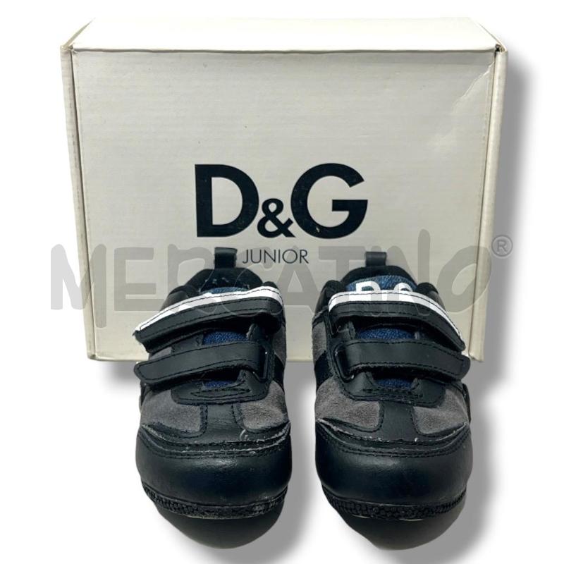SCARPE BIMBO DOLCE & GABBANA GRIGIE NERE DENIM | Mercatino dell'Usato Rivoli 1