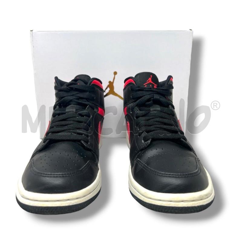 SCARPE DONNA AIR JORDAN 1 MID NERE ROSSE | Mercatino dell'Usato Rivoli 1
