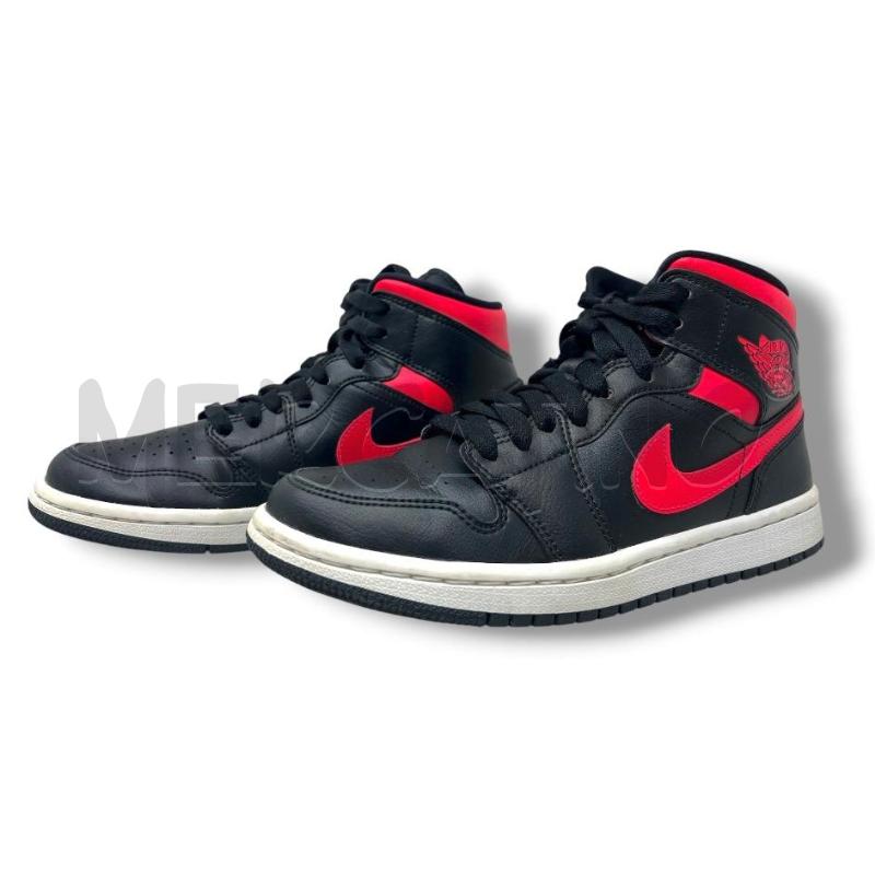 SCARPE DONNA AIR JORDAN 1 MID NERE ROSSE | Mercatino dell'Usato Rivoli 3