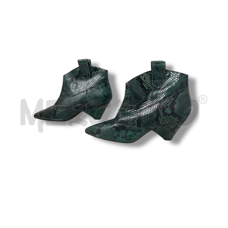 SCARPE DONNA ALCHIMIA TEXANO RETTILE VERDE | Mercatino dell'Usato Rivoli 2