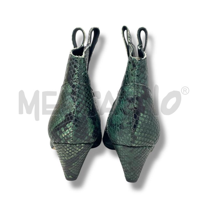 SCARPE DONNA ALCHIMIA TEXANO RETTILE VERDE | Mercatino dell'Usato Rivoli 3