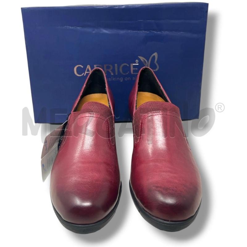 SCARPE DONNA CAPRICE MAGENTA MOCASSINO ZEPPA PELLE | Mercatino dell'Usato Rivoli 1