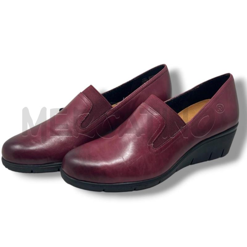 SCARPE DONNA CAPRICE MAGENTA MOCASSINO ZEPPA PELLE | Mercatino dell'Usato Rivoli 3