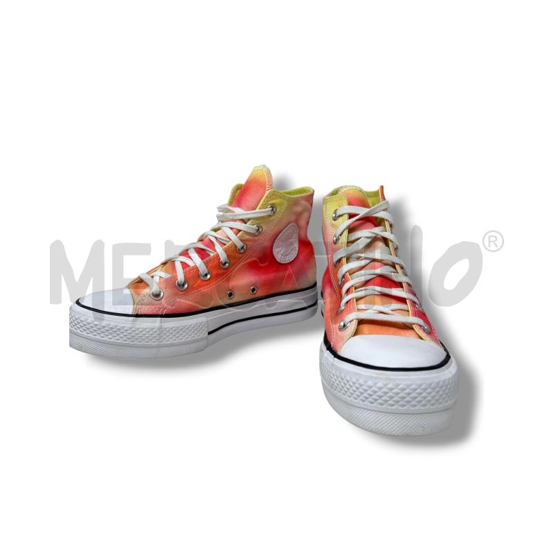 SCARPE DONNA CONVERSE ARANCIO SFUMATO PLATTFORM | Mercatino dell'Usato Rivoli 1