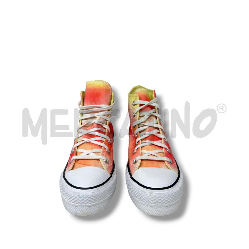 SCARPE DONNA CONVERSE ARANCIO SFUMATO PLATTFORM | Mercatino dell'Usato Rivoli 2