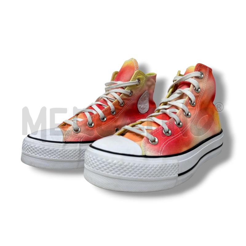 SCARPE DONNA CONVERSE ARANCIO SFUMATO PLATTFORM | Mercatino dell'Usato Rivoli 3