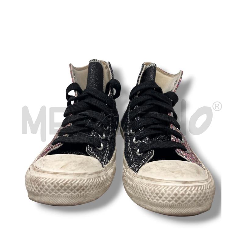 SCARPE DONNA CONVERSE GLITTER ROSA NERA | Mercatino dell'Usato Rivoli 2