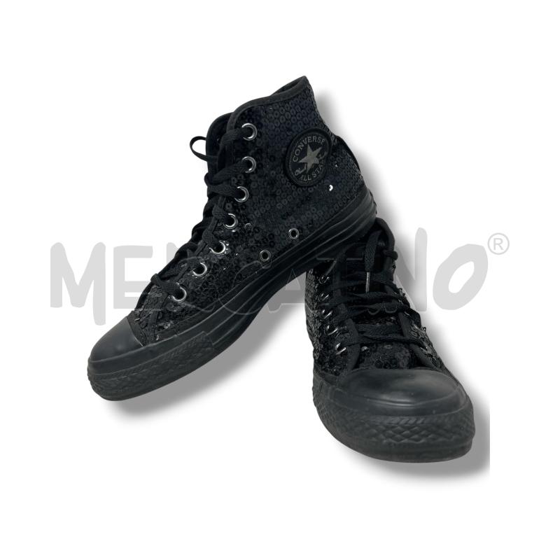 SCARPE DONNA CONVERSE NERE PAILLETTES  | Mercatino dell'Usato Rivoli 1