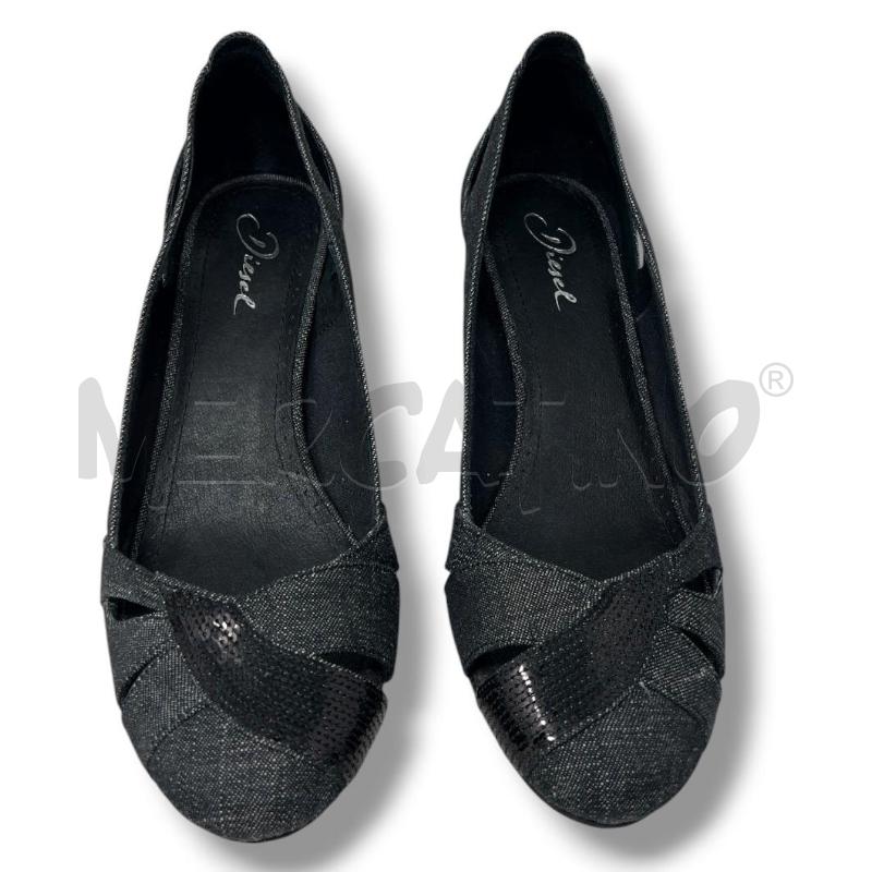SCARPE DONNA DIESEL DENIM GRIGIO SCURO PUNTA PAILLETTES | Mercatino dell'Usato Rivoli 1