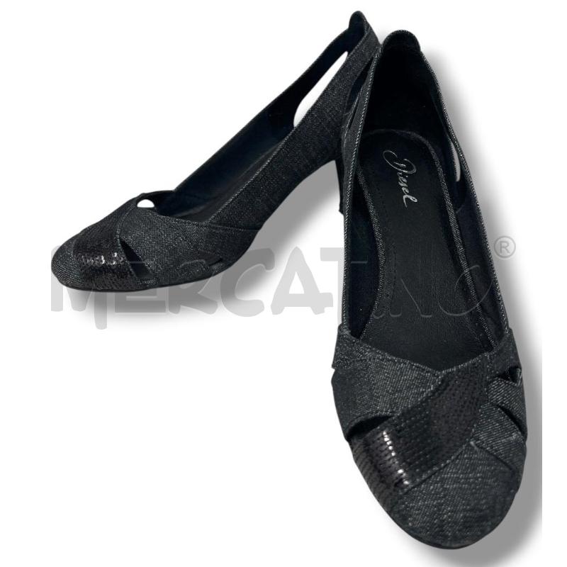 SCARPE DONNA DIESEL DENIM GRIGIO SCURO PUNTA PAILLETTES | Mercatino dell'Usato Rivoli 2