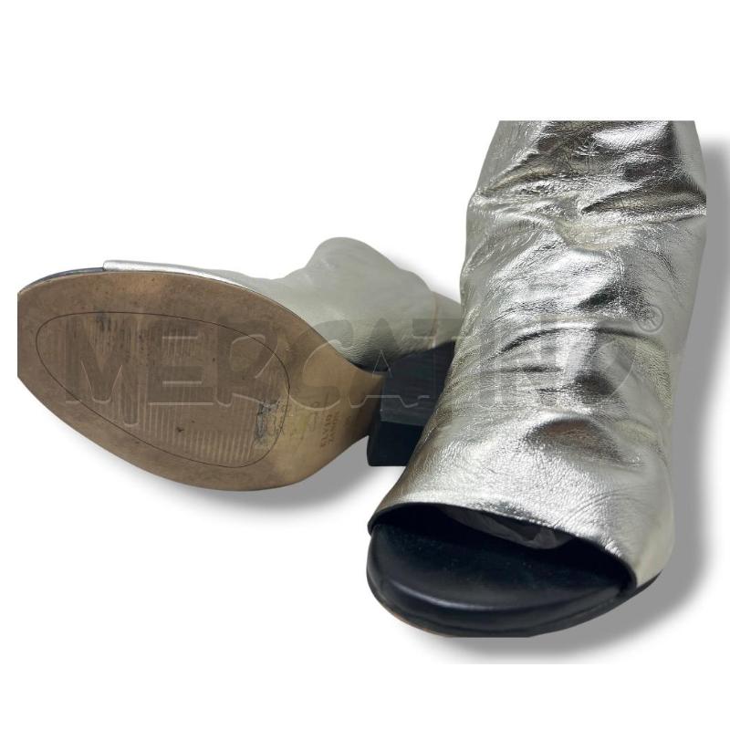 SCARPE DONNA ELVIO ZANON PLATINO OPEN TOE PELLE | Mercatino dell'Usato Rivoli 4