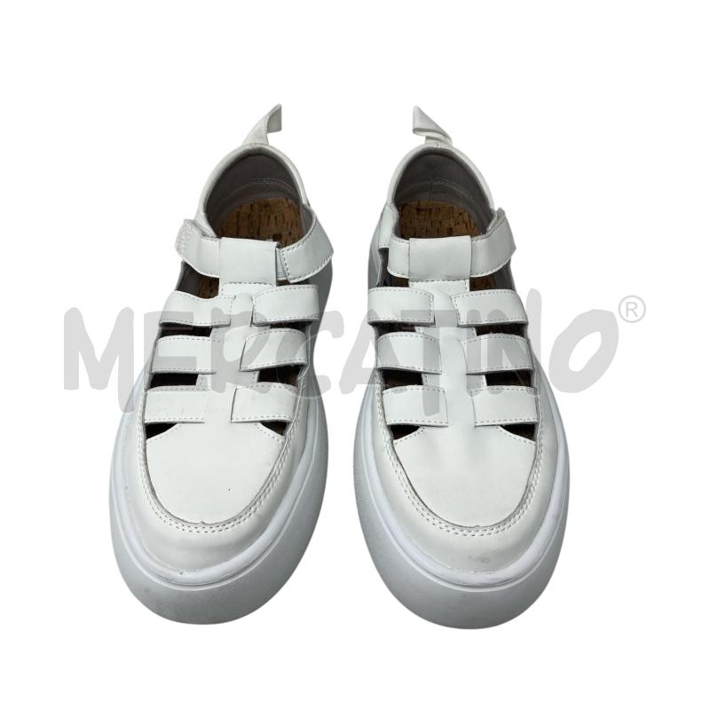 SCARPE DONNA FESSURA PELLE BIANCHE | Mercatino dell'Usato Rivoli 1