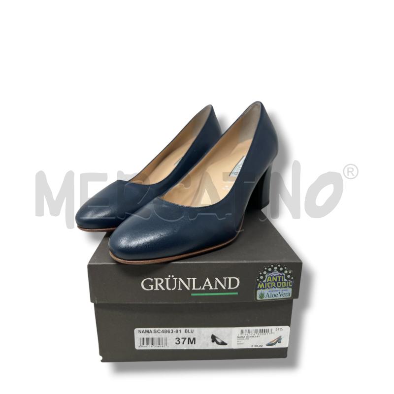 SCARPE DONNA GRUNLAND PELLE BLU  | Mercatino dell'Usato Rivoli 1
