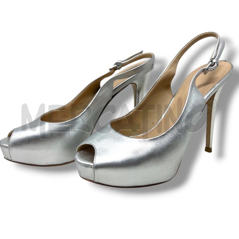 SCARPE DONNA GUESS ARGENTATE OPEN TOE | Mercatino dell'Usato Rivoli 1