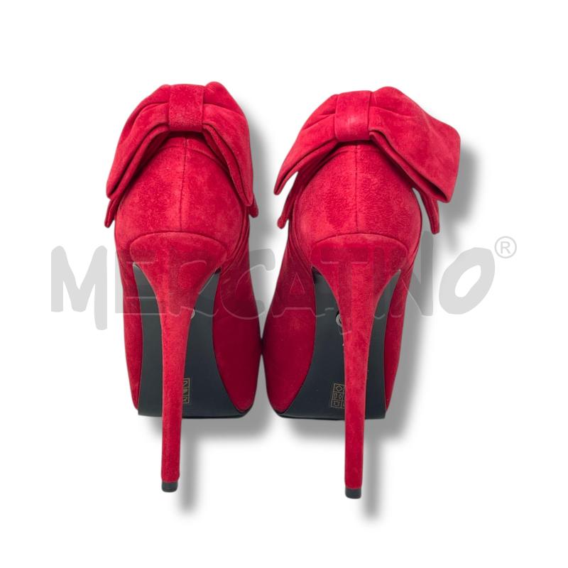 SCARPE DONNA GUESS ROSSE PELLE SCAMOSCIATE FIOCCO | Mercatino dell'Usato Rivoli 3