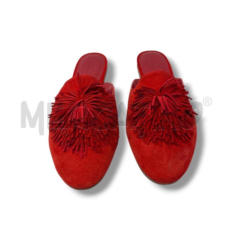 SCARPE DONNA INTREND ROSSE PELLE SCAMOSCIATE CERCHIO FRANGE  | Mercatino dell'Usato Rivoli 2