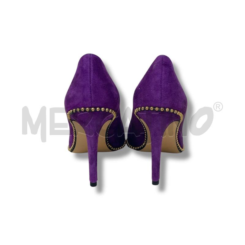 SCARPE DONNA ISLO VIOLA SCAMOSCIATE PERLINE DORATE | Mercatino dell'Usato Rivoli 3