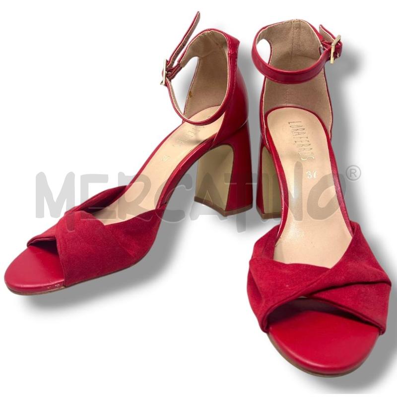 SCARPE DONNA LORA FERRES ROSSE CINTURINO | Mercatino dell'Usato Rivoli 1