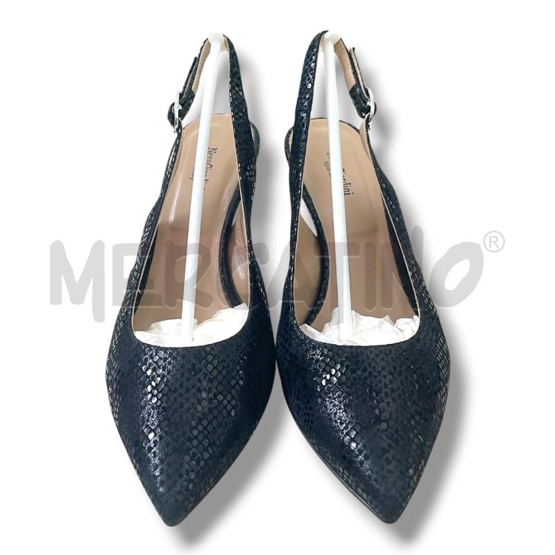 SCARPE DONNA NERO GIARDINI NERE PELLE STAMPA RETTILE  | Mercatino dell'Usato Rivoli 2