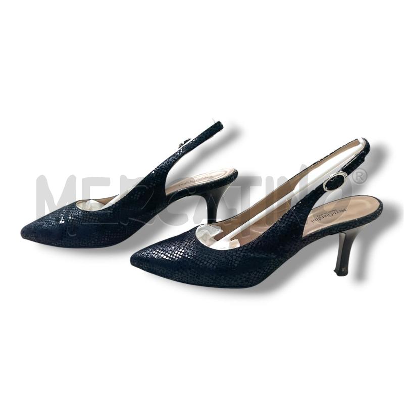 SCARPE DONNA NERO GIARDINI NERE PELLE STAMPA RETTILE  | Mercatino dell'Usato Rivoli 3