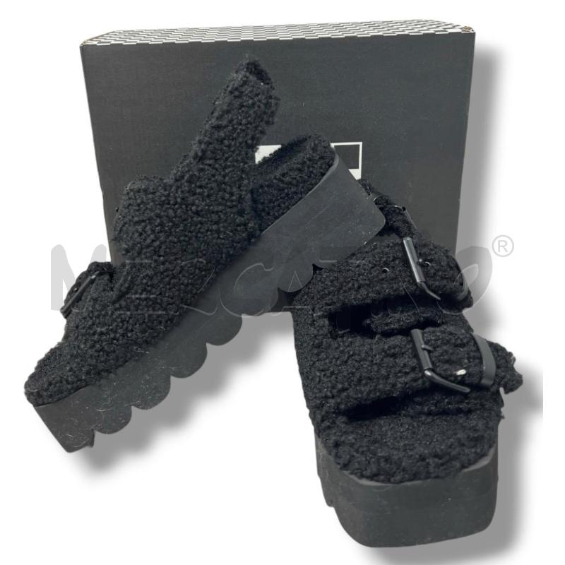 SCARPE DONNA NO NAME NERE PELUCHE DUE FIBBIE | Mercatino dell'Usato Rivoli 1