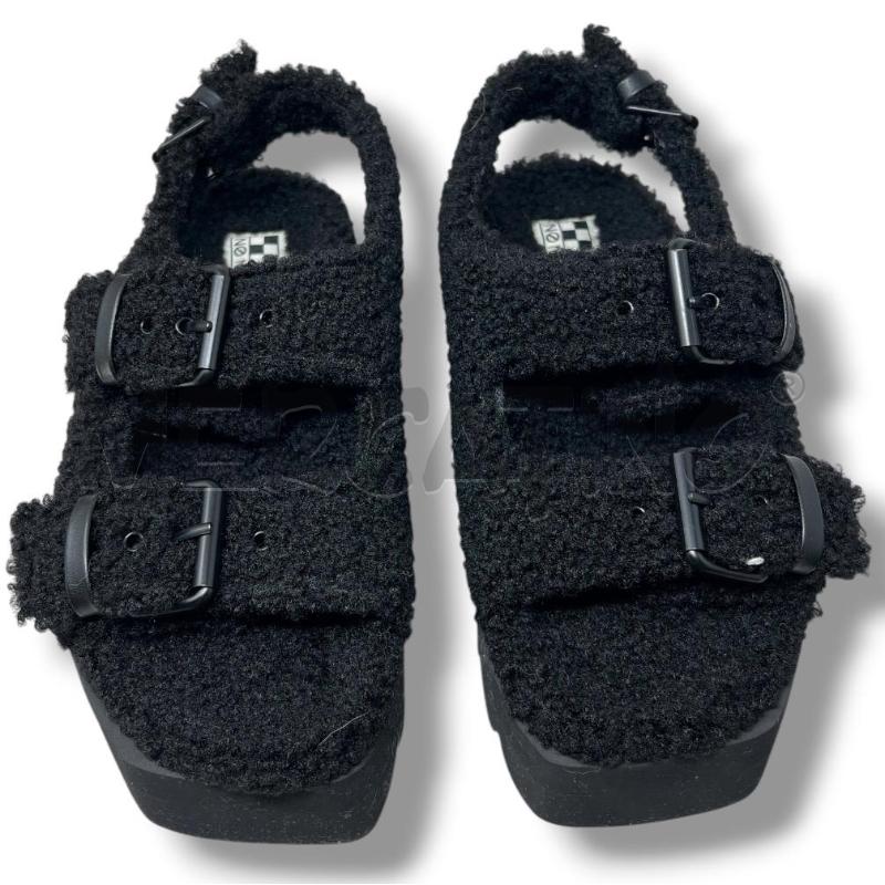 SCARPE DONNA NO NAME NERE PELUCHE DUE FIBBIE | Mercatino dell'Usato Rivoli 2