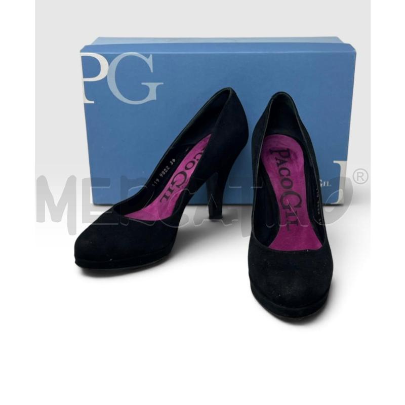 SCARPE DONNA PACO GIL NERE PELLE SCAMOSCIATA | Mercatino dell'Usato Rivoli 1