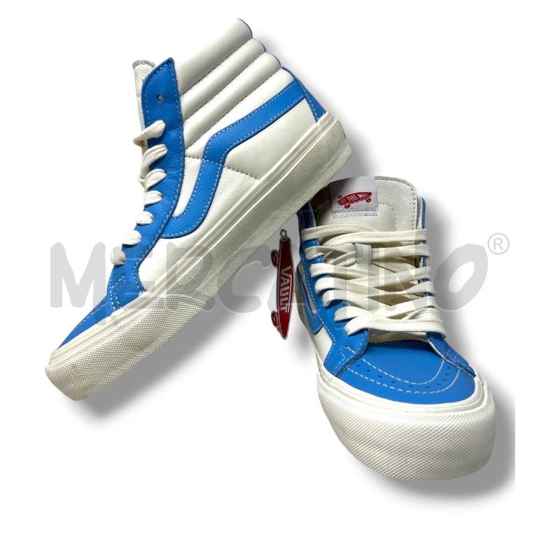 SCARPE DONNA VANS BIANCHE AZZURRE ALTE  | Mercatino dell'Usato Rivoli 1