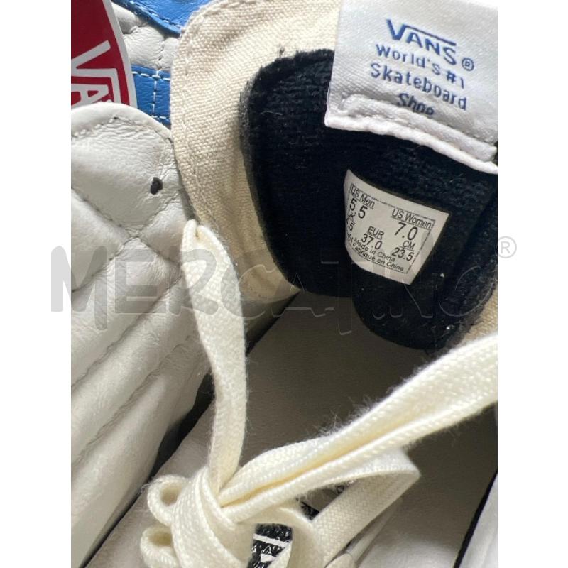 SCARPE DONNA VANS BIANCHE AZZURRE ALTE  | Mercatino dell'Usato Rivoli 5