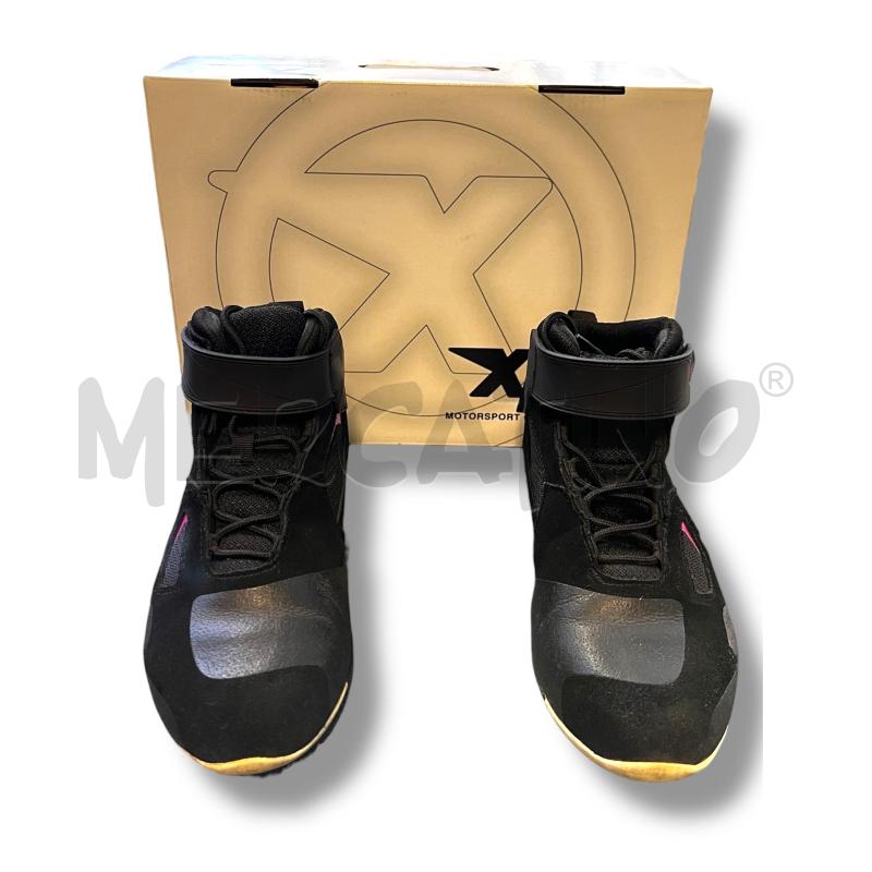 SCARPE MOTO XPD X-RADICAL LADY S102 TESSUTO TECNICO IN RETE TRAFORATO NEROFUCSIA NR 37 | Mercatino dell'Usato Rivoli 1
