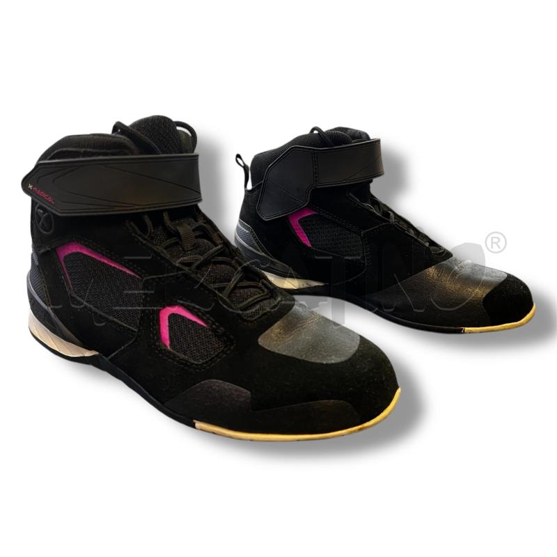 SCARPE MOTO XPD X-RADICAL LADY S102 TESSUTO TECNICO IN RETE TRAFORATO NEROFUCSIA NR 37 | Mercatino dell'Usato Rivoli 2
