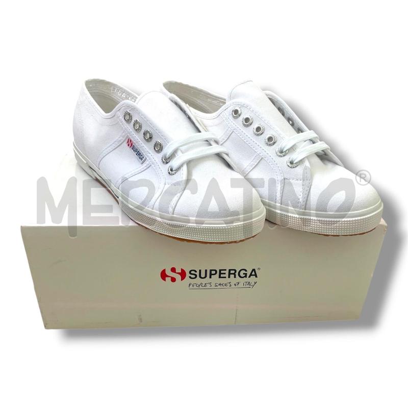 SCARPE SUPERGA BASSE TELA BIANCHE | Mercatino dell'Usato Rivoli 1