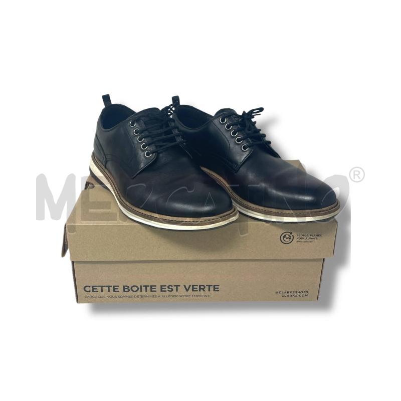 SCARPE UOMO CLARKS CHANTRY WALK PELLE NERE | Mercatino dell'Usato Rivoli 1