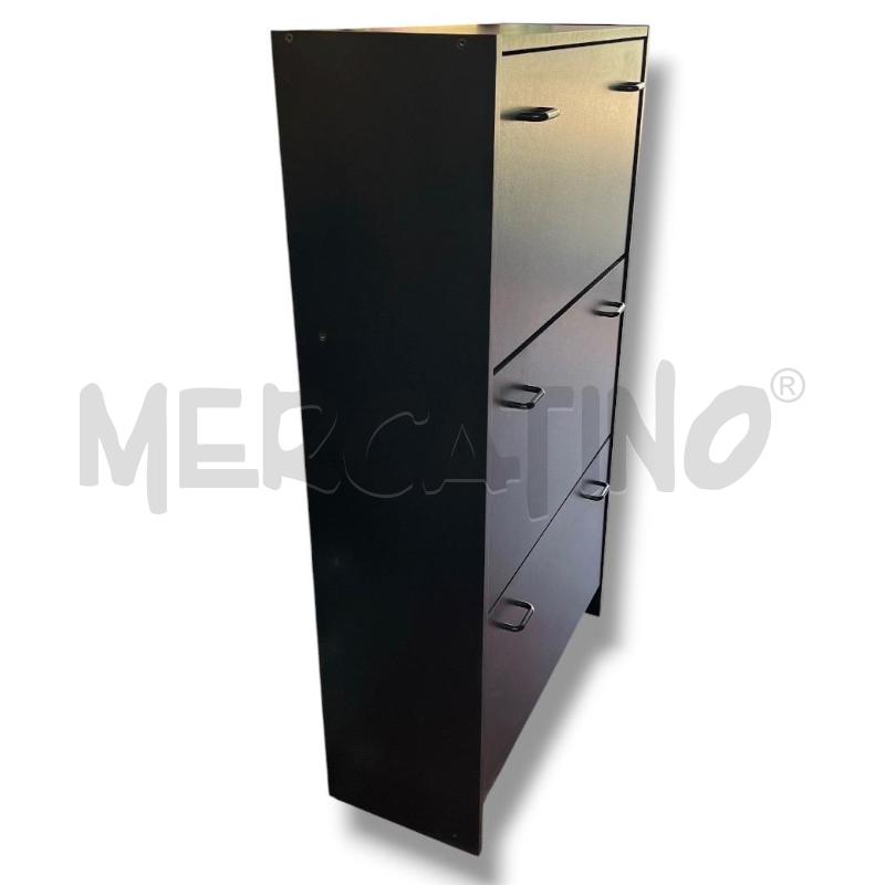 SCARPIERA NERA 3 CASSETTI 126 X 70.5 X 29.5 | Mercatino dell'Usato Rivoli 2