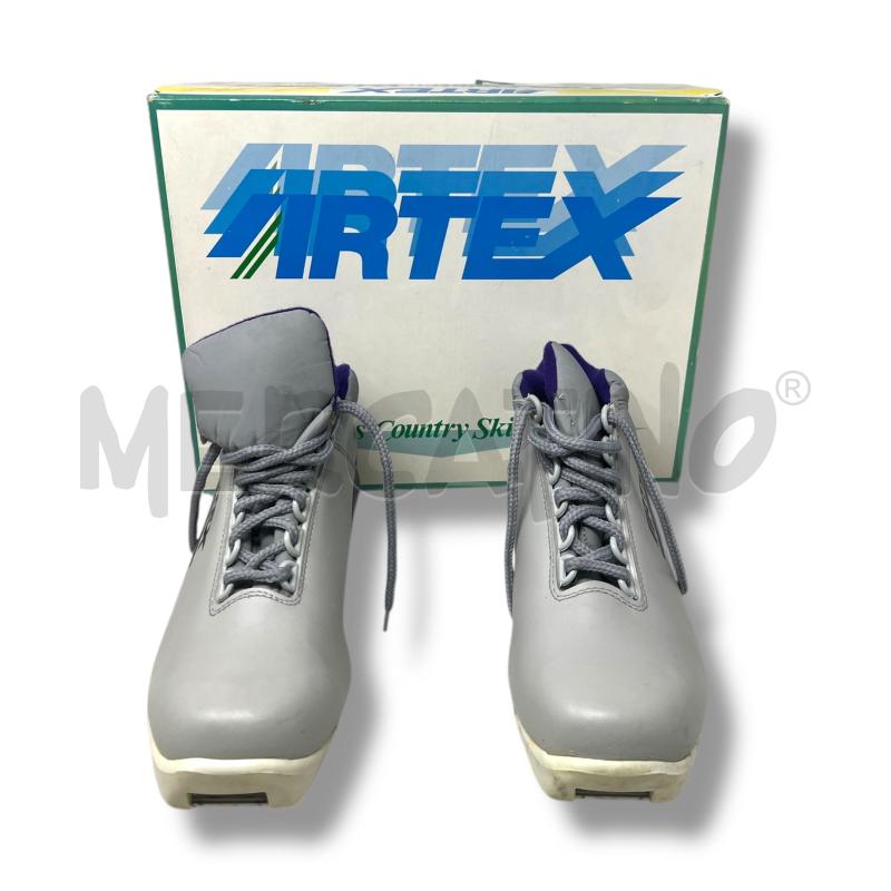 SCARPONCINI SCI DI FONDO ARTEX TG.39 GRIGIO VIOLA | Mercatino dell'Usato Rivoli 1