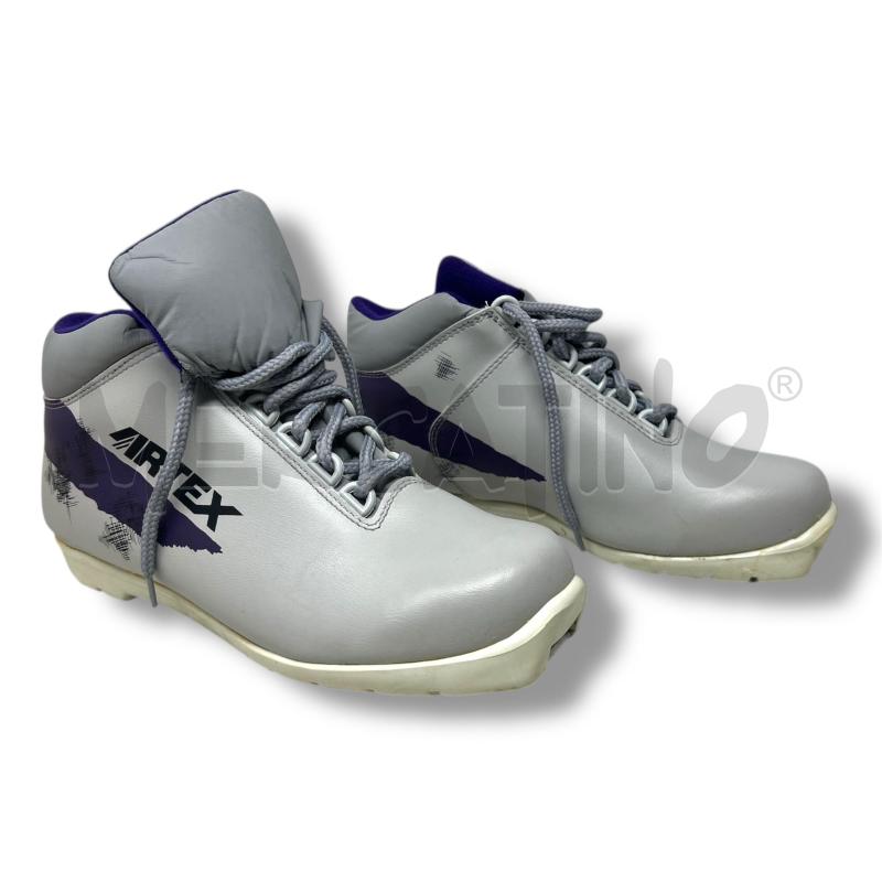 SCARPONCINI SCI DI FONDO ARTEX TG.39 GRIGIO VIOLA | Mercatino dell'Usato Rivoli 2
