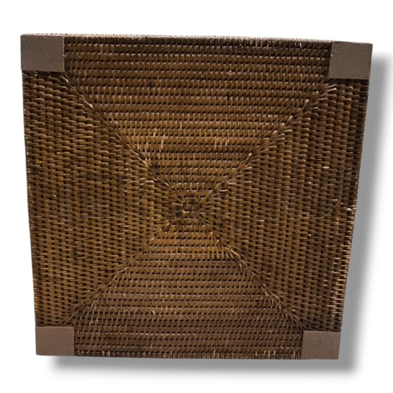 SCATOLA INTRECCIO LEGNO 38X38 | Mercatino dell'Usato Rivoli 4