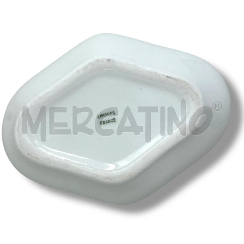 SCATOLINA 12X10 LIMOGES ROMBO COPERCHIO FIORI ROSA BORDO DORATO | Mercatino dell'Usato Rivoli 4