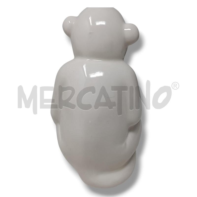 SCIMMIETTA BIANCA VISO ARG 17CM  CERAMICA | Mercatino dell'Usato Rivoli 2