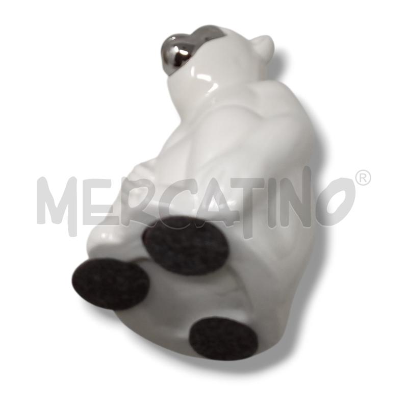 SCIMMIETTA BIANCA VISO ARG 17CM  CERAMICA | Mercatino dell'Usato Rivoli 3