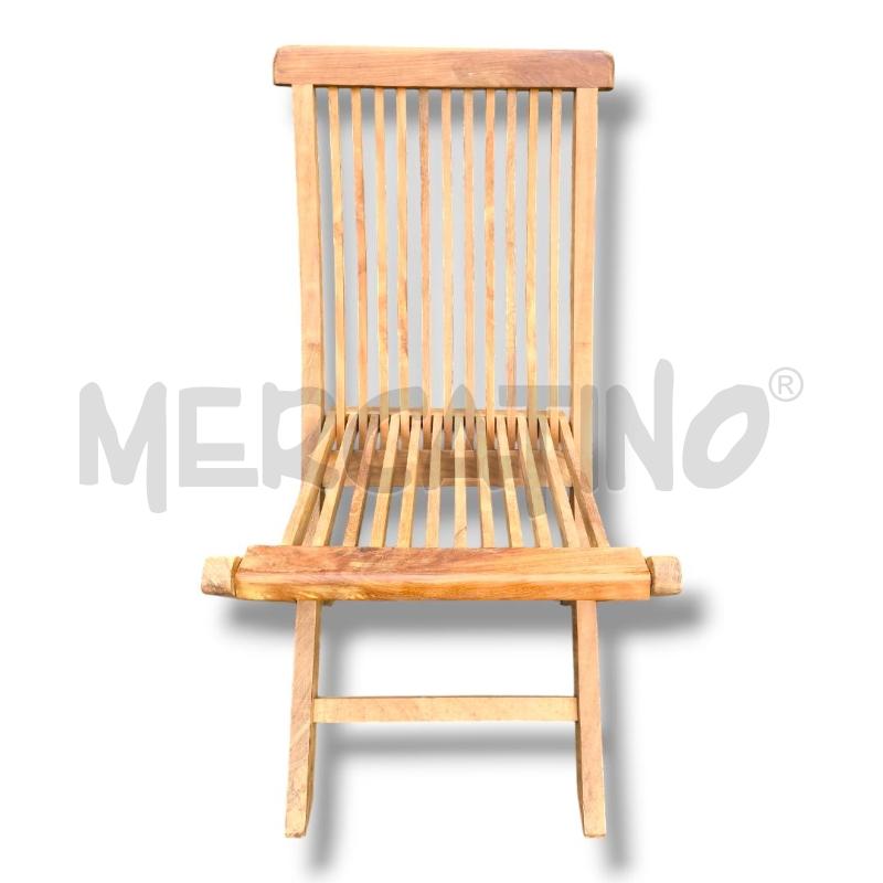 SEDIE PZ.6 PIEGHEVOLI LEGNO BRISTOL CLASSIC COLLECTION 89X43X46.5 | Mercatino dell'Usato Rivoli 2