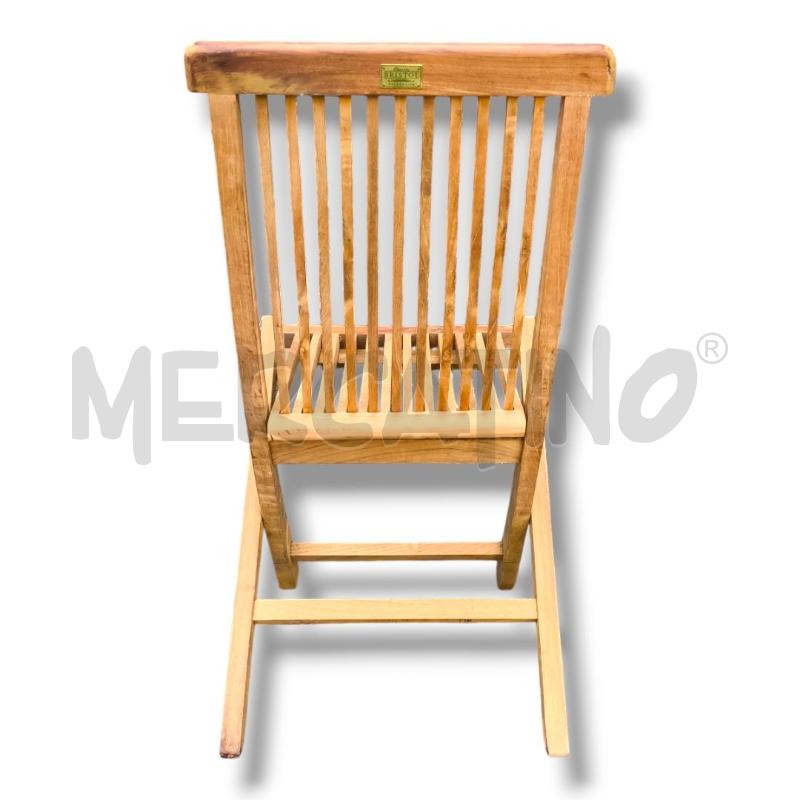 SEDIE PZ.6 PIEGHEVOLI LEGNO BRISTOL CLASSIC COLLECTION 89X43X46.5 | Mercatino dell'Usato Rivoli 3