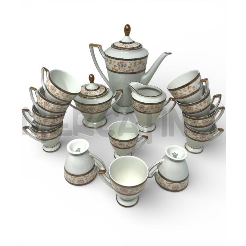 SERVIZIO CAFFÈ 15PZ BAVARIA JEAGER & CO FOGLIE ARANCIO | Mercatino dell'Usato Rivoli 1
