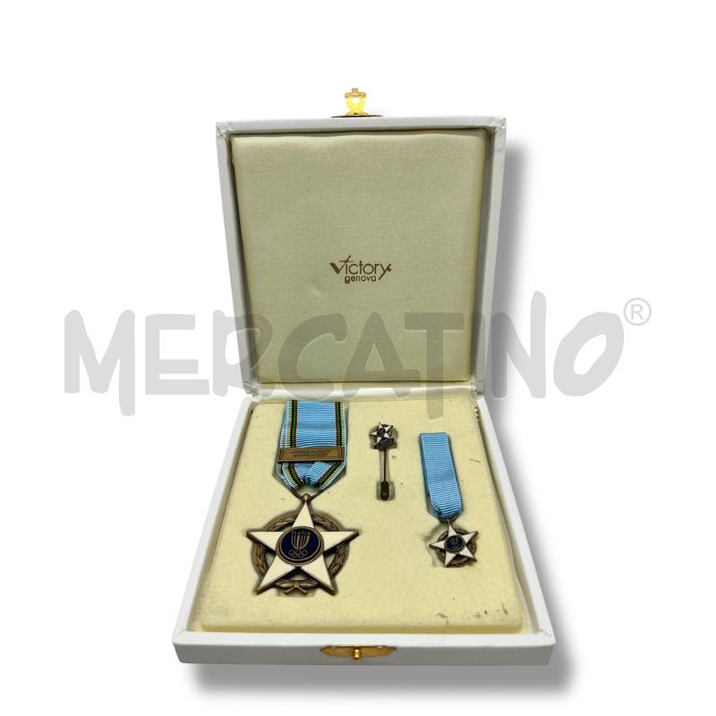 SET IN ASTUCCIO MEDAGLIA STELLA AL MERITO SPORTIVO | Mercatino dell'Usato Rivoli 1