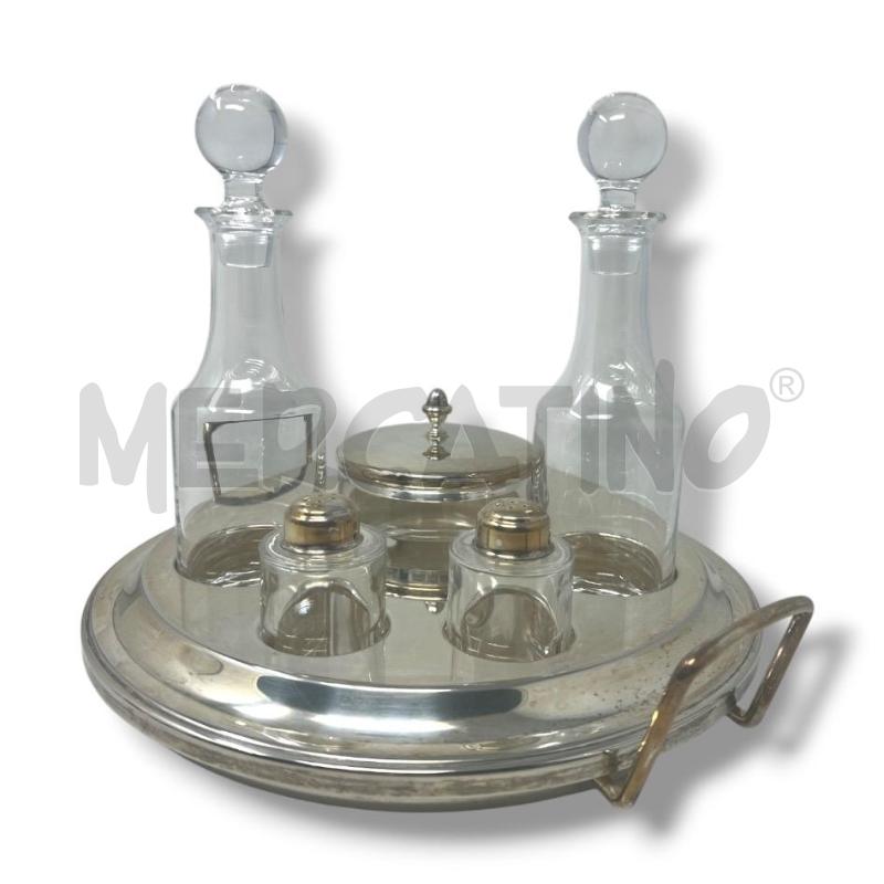 SET OLIERA SILVER PLATED 5 + VASSOIO  | Mercatino dell'Usato Rivoli 1