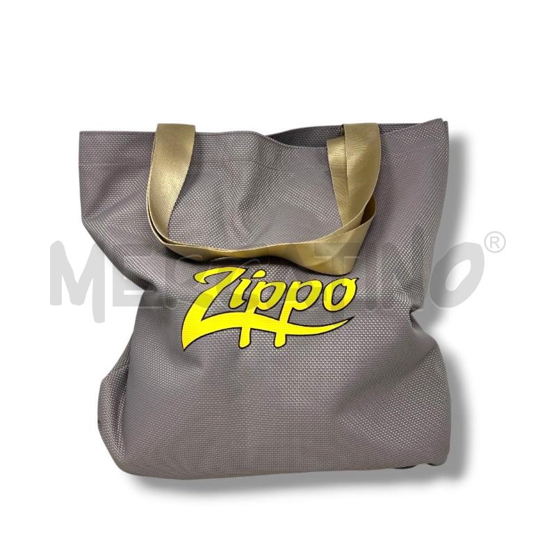 SHOPPER ZIPPO TORTORA LOGO GIALLO | Mercatino dell'Usato Rivoli 1