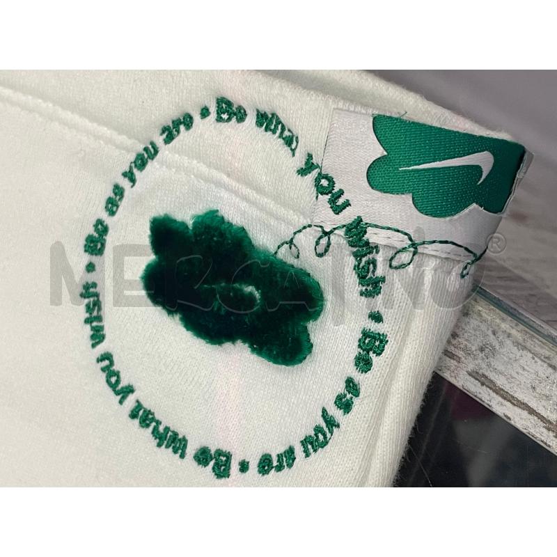 SHORTS DONNA NIKE BIANCO VERDE  | Mercatino dell'Usato Rivoli 3