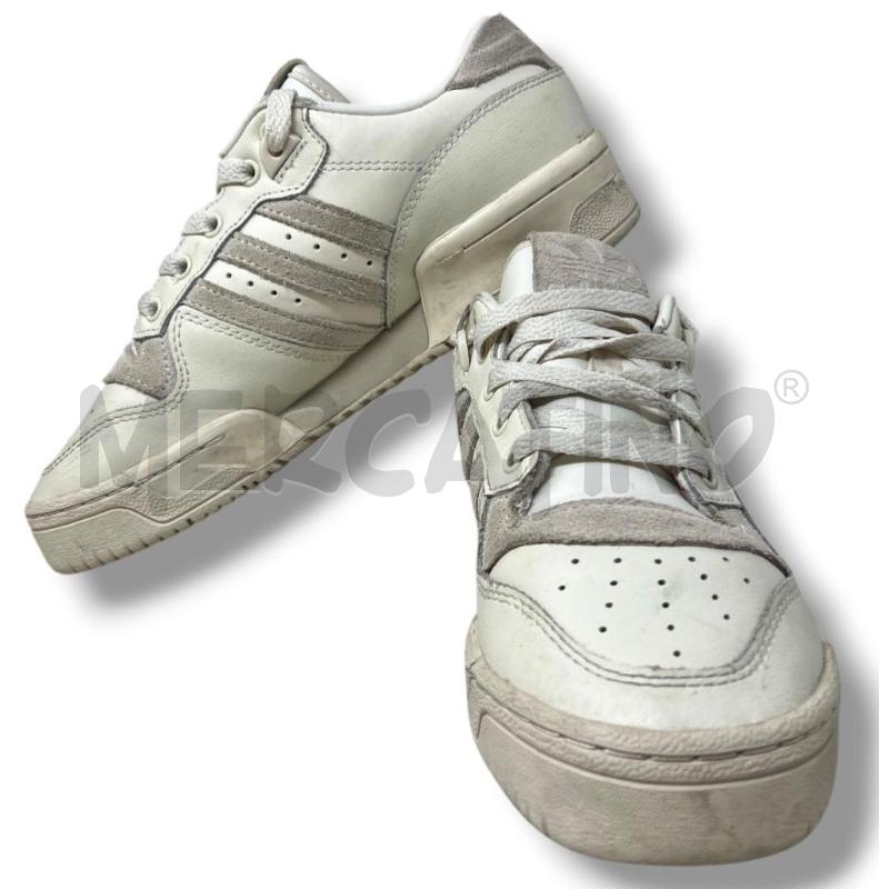 SNEAKERS DONNA ADIDAS ORIGINAL RIVALRY LOW BIANCHE INSERTI GHIACCIO | Mercatino dell'Usato Rivoli 1